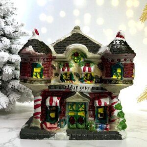 Candy Shop Wellington Square Collection Lighted Christmas Village Building 2004